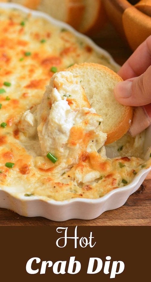 hot crab dip New Years eve appetizer