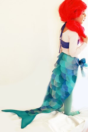 DIY Mermaid girls halloween Costume