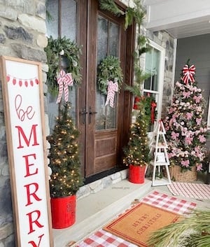 be merry porch decorations
