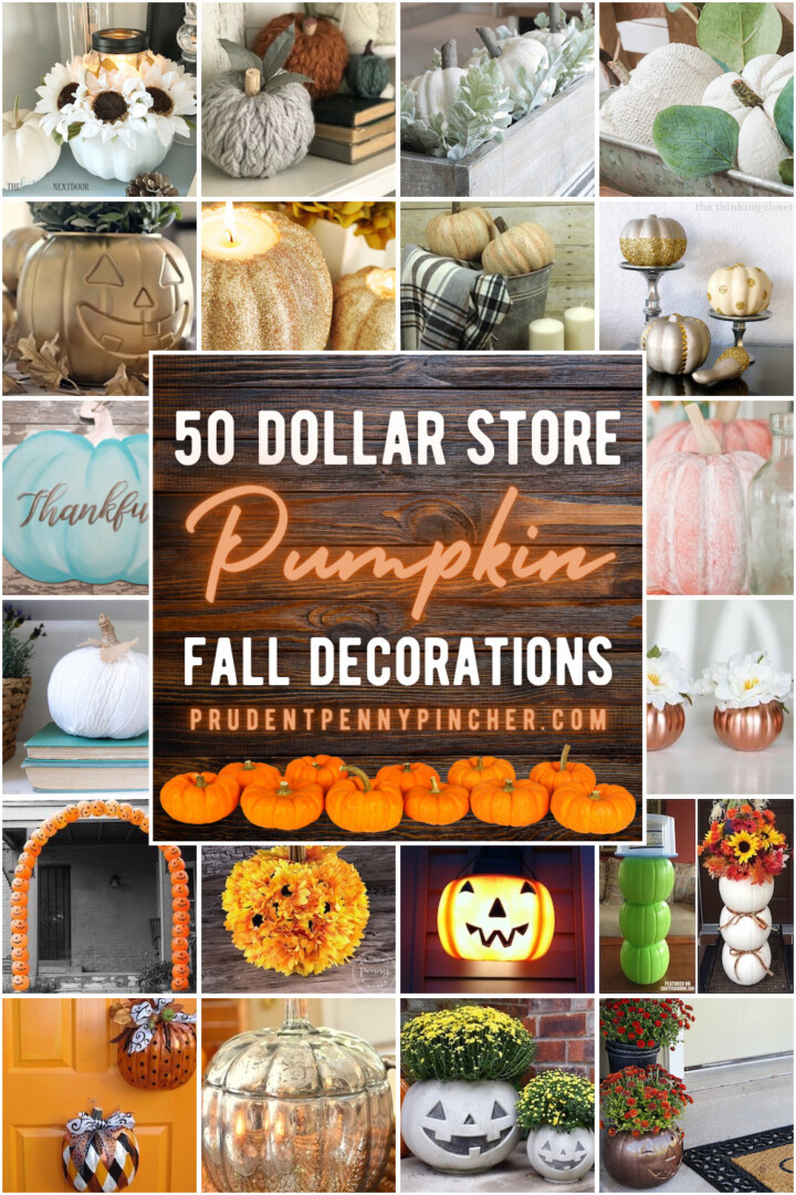 50 Dollar Store Pumpkin Fall Decor Ideas - Prudent Penny Pincher
