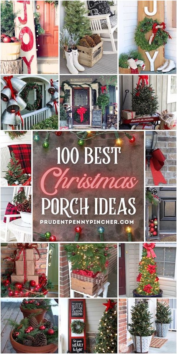 100 Best Christmas Porch Decorations for 2023 - Prudent Penny Pincher