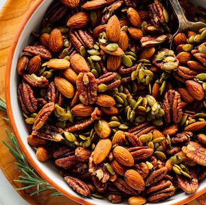 Sweet & Spicy Roasted Party Nuts
