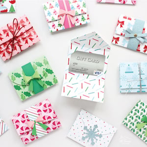 Printable Template Gift Card Holders