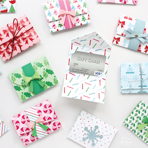 Printable Template Gift Card Holders