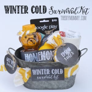 winter survival kit christmas gift basket