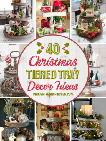 christmas tiered tray decor