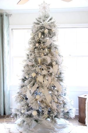 All White Christmas Tree