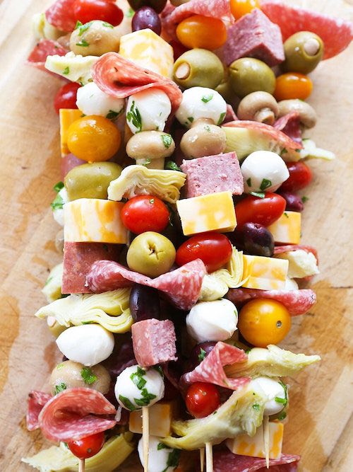 Easy Antipasto Skewers