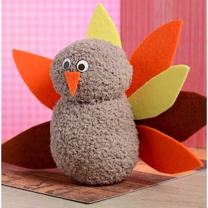 Easy No Sew Sock Turkey