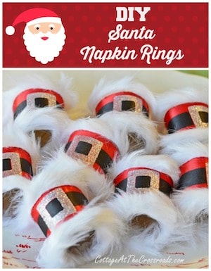 DIY Santa Napkin Rings