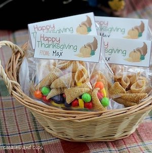 thanksgiving Bugle Cornucopia Treats for kids