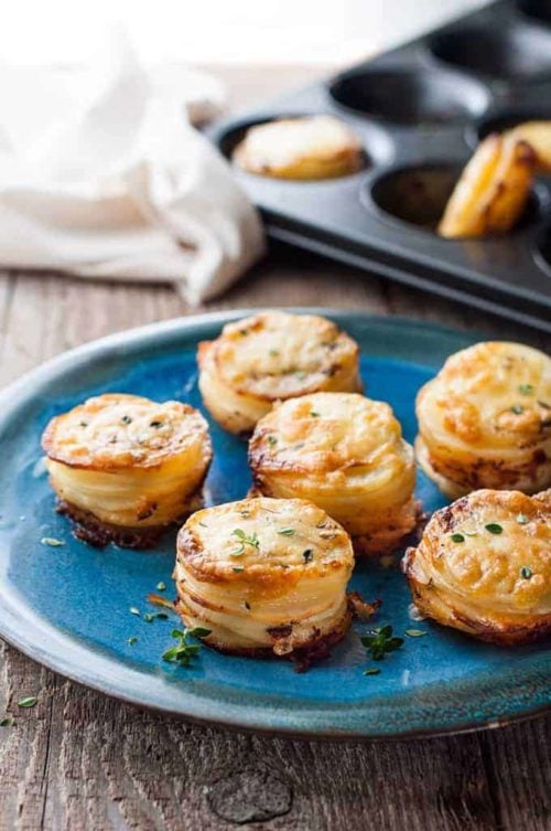 Cheesy Mini Potato Gratin Stacks