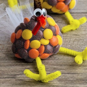 Edible Thanksgiving Turkey Treat Bags