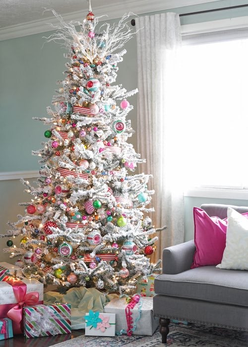 Colorful Vintage Christmas Tree