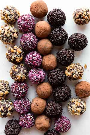 homemade chocolate truffles