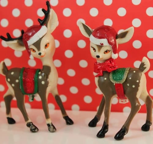 vintage Christmas deer