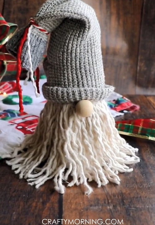 dollar tree mop christmas gnome decoration