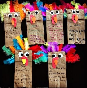 Paper Bag Turkey Puppet