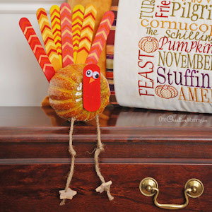 Pumpkin Turkey thanksgiving craft for kids