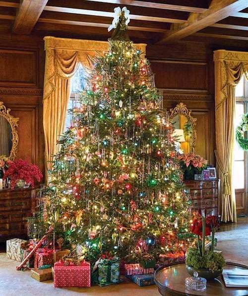 Vintage Tinsel Christmas Tree