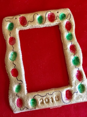 Christmas Light Picture Frame