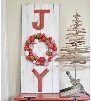 DIY Joy Sign for christmas 