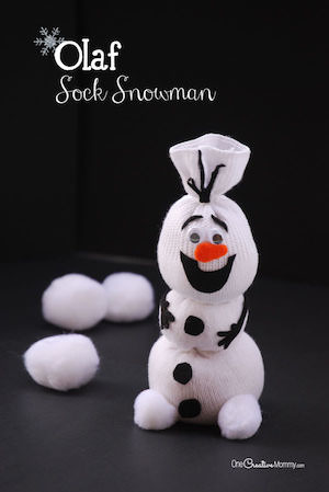 Sock Olaf Christmas craft for kids