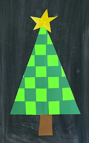 Woven Paper Christmas Tree