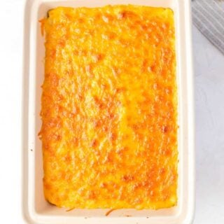 beef shepherds pie top of casserole