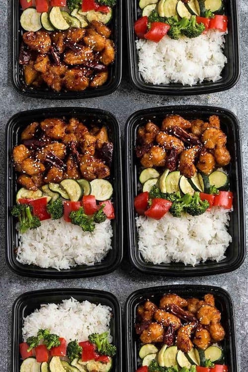 Instant Pot Honey Garlic Chicken Meal Prep Bowls - Project Meal Plan