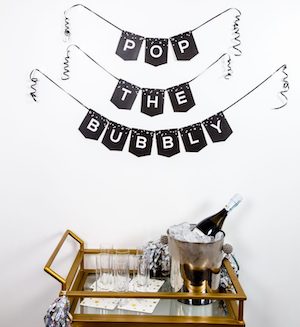 printable banner for New Years party 