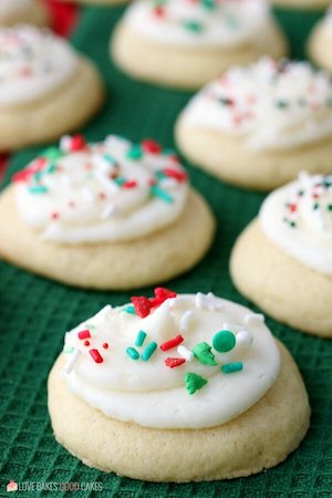 Soft Christmas Sugar Cookies