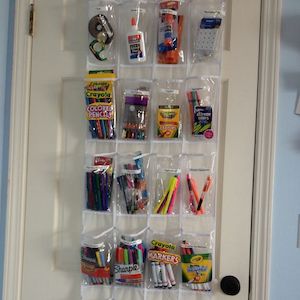 Over the Door Office Supply Organization