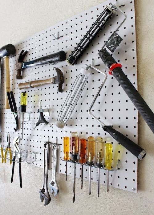 Pegboard Tool Organization