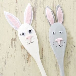 Wooden Easter Bunny Spoons craft