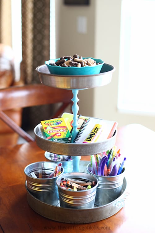 Kids Coloring Storage Organization - The Crafting Chicks