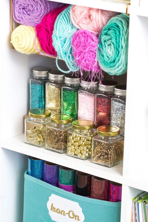 45 Dollar Store Craft Room Organization Ideas - Prudent Penny Pincher