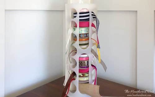 Dollar tree Cricut Vinyl paper organizer / craft room cricut organizer  display ideas and diy 