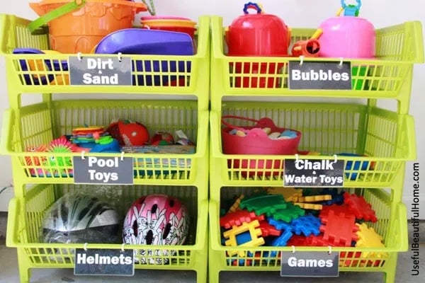 Garage Toy Storage Bins