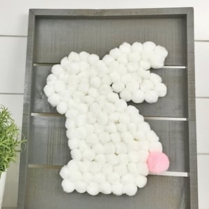 Bunny Pom Pom Craft