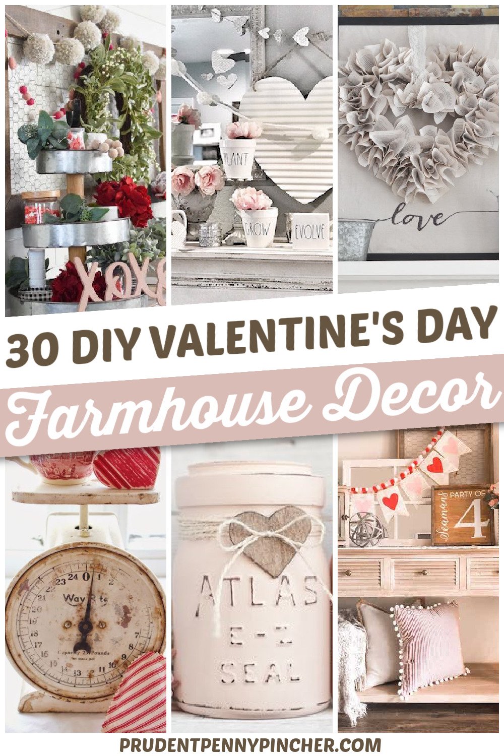 40 Farmhouse Valentine's Day DIY Decor Projects