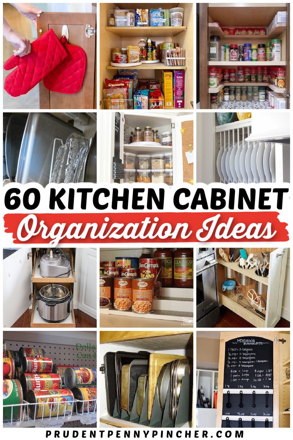 150 DIY Kitchen Organization Ideas - Prudent Penny Pincher