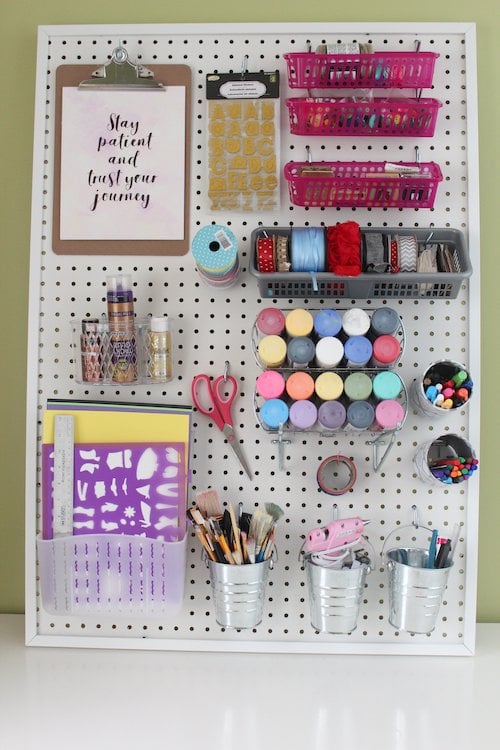 45 Dollar Store Craft Room Organization Ideas - Prudent Penny Pincher