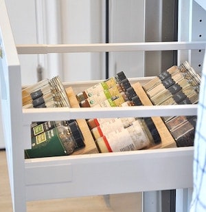 DIY spice drawer