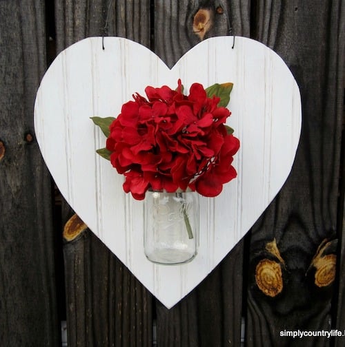 Valentine's Heart Decoration - Wood Heart or Foam Heart