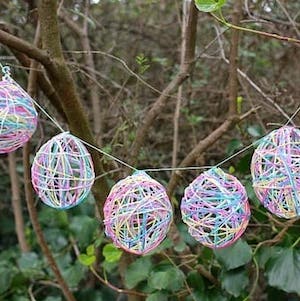 Easter egg string craft for adults