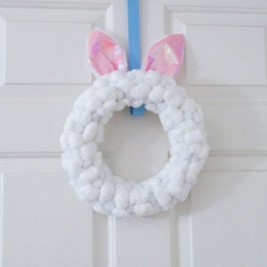 Dollar Tree Easter Bunny Wreath