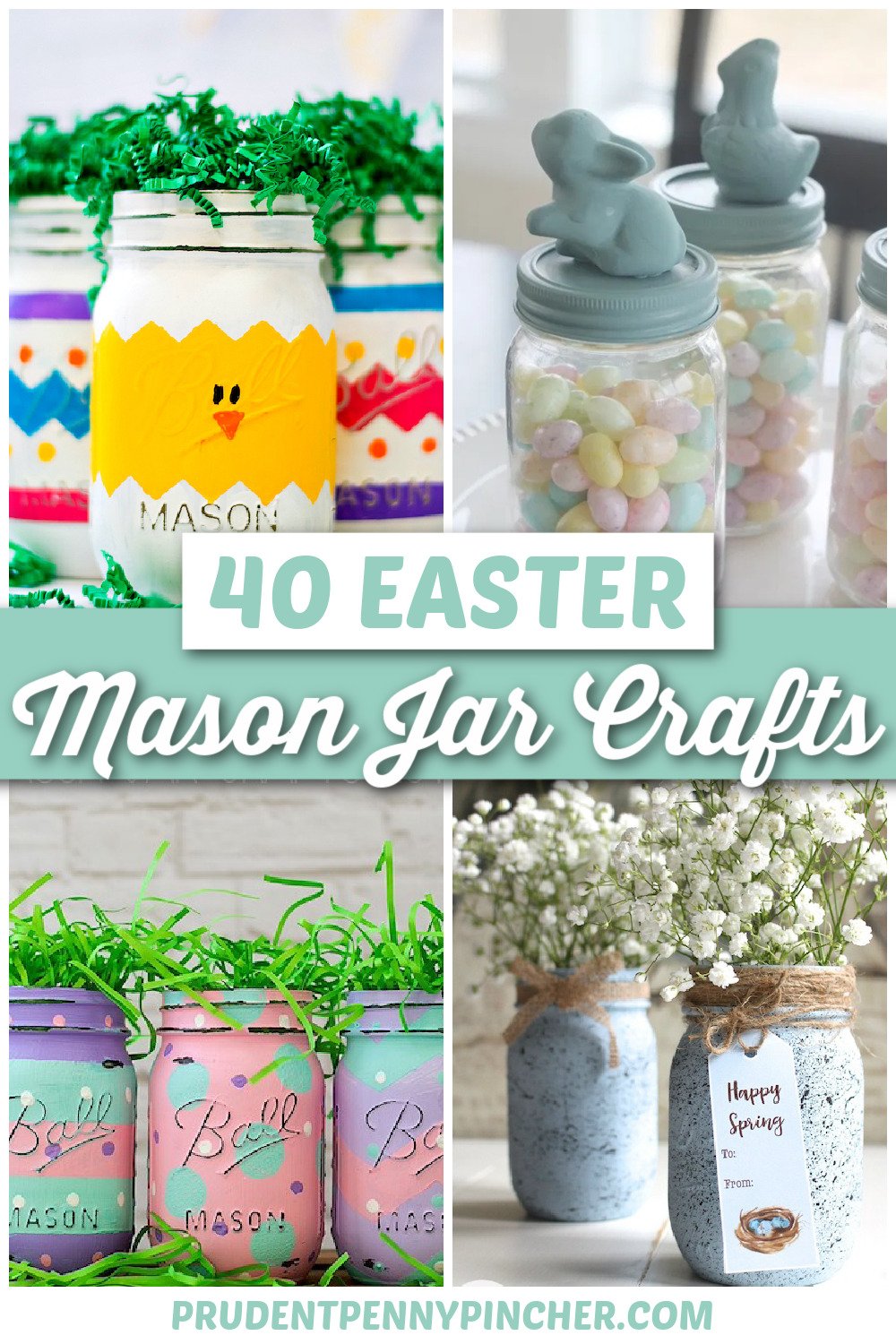 DIY Mason Jar Candy Pedestals  Easy Pastel Party Decorations