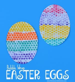 Bubble Wrap Easter Eggs craft for kids