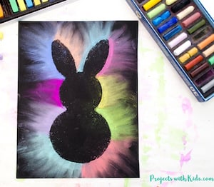 Bunny Chalk Art